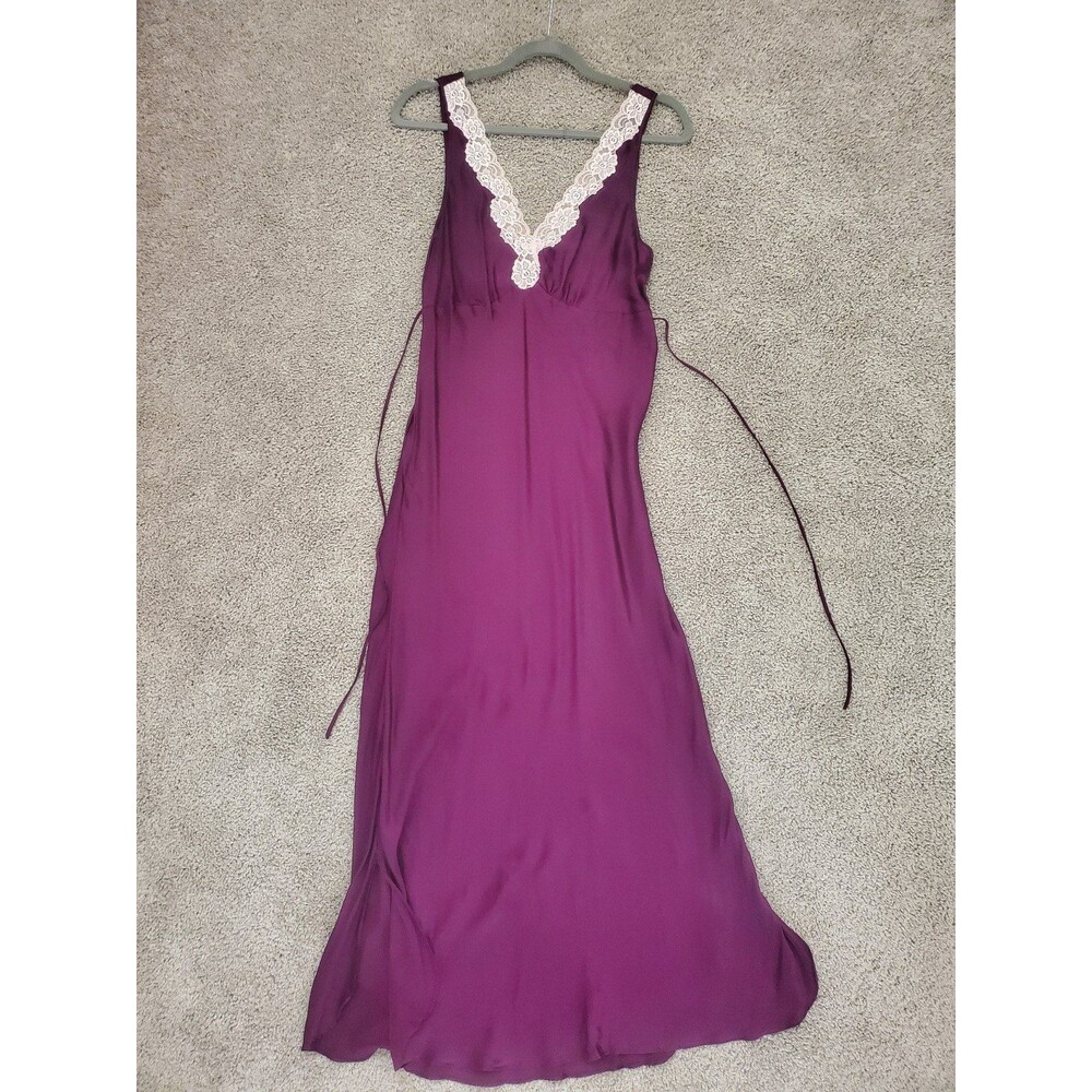 Vintage Hillard and Hanson plum silk dress gown